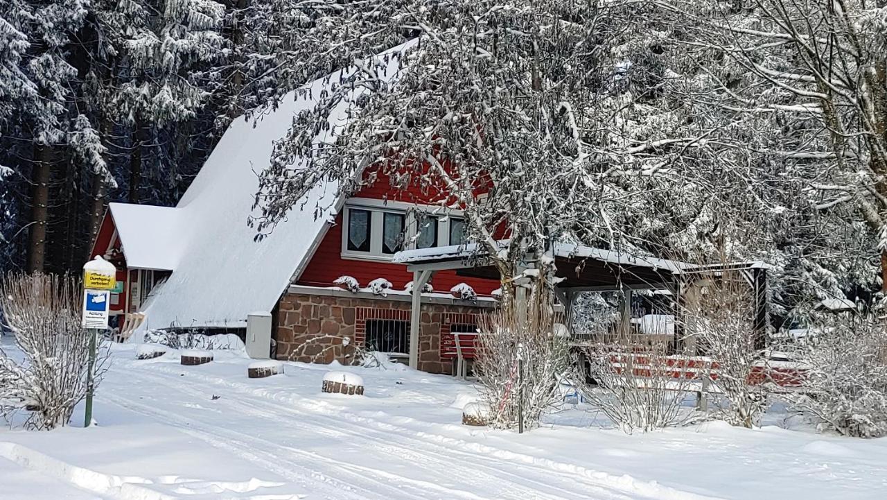 Villa Wanderhuette Zum Bernhardsthal Esterno foto
