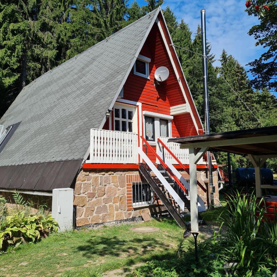 Villa Wanderhuette Zum Bernhardsthal Esterno foto